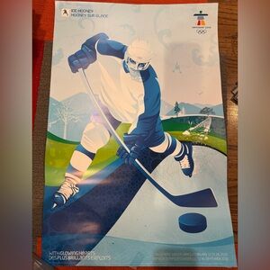 2010 Vancouver Canada Olympic Games Ice Hockey Poster